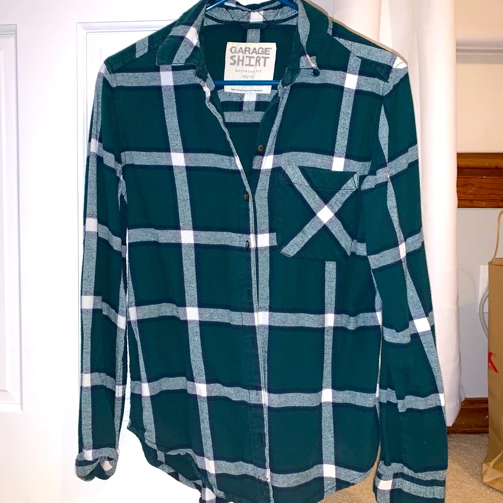 Garage oversized boyfriend flannel